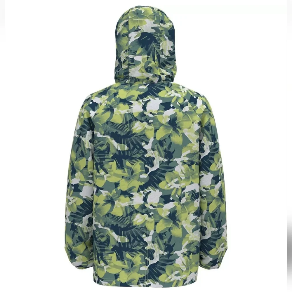THE NORTH FACE PRINTED CLASS V PULLOVER MEN JACKET GREEN Tropical Camo